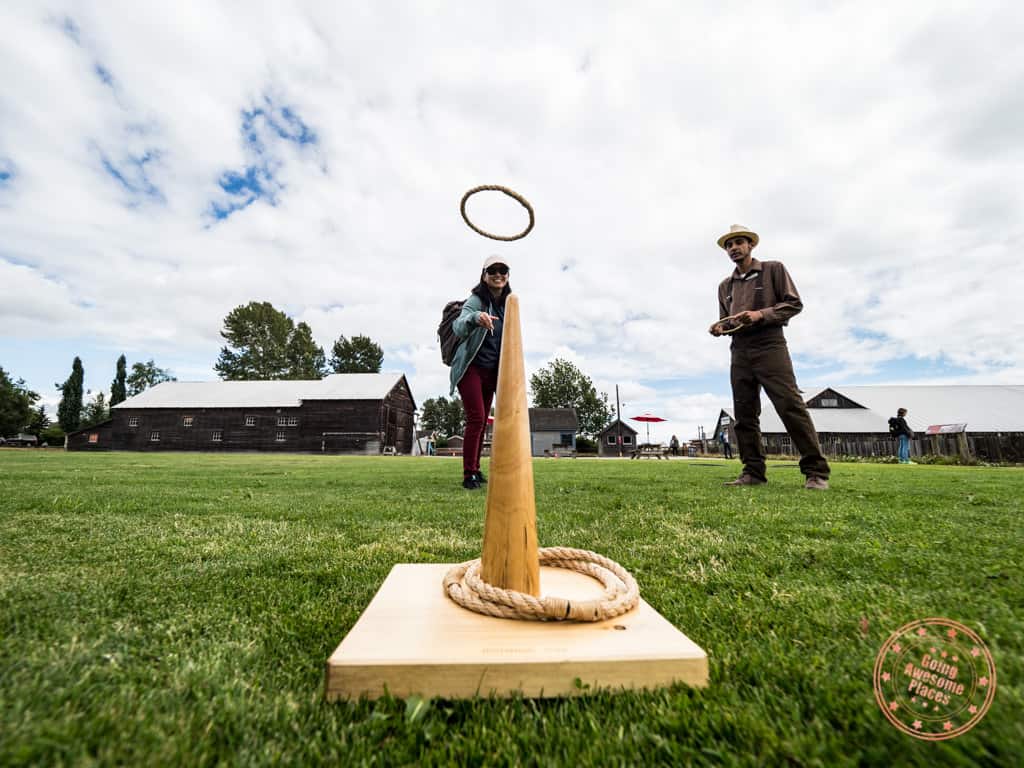 lawn games at britannia shipyards in steveston