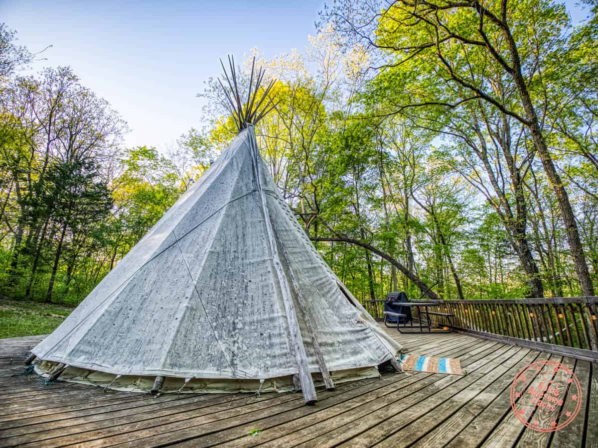 magic tipi retreat unique stay in missouri