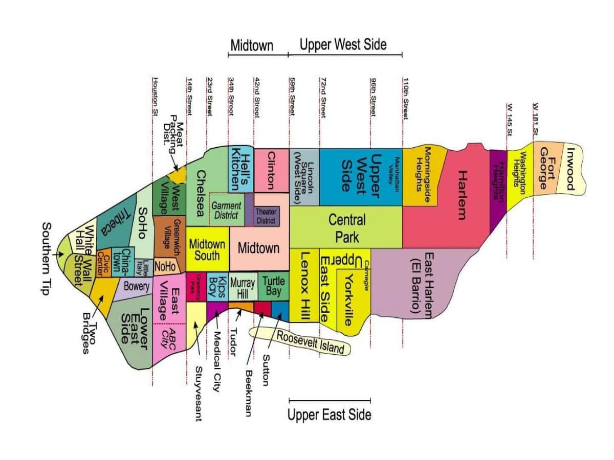 where to stay new york manhattan map