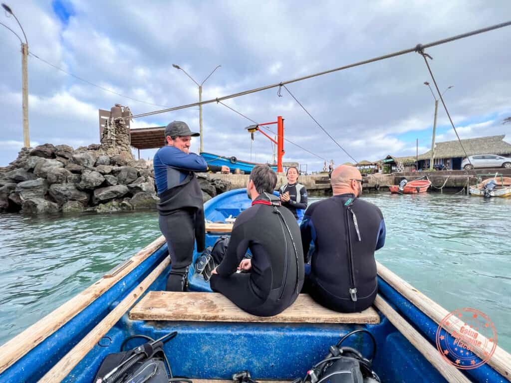 mike rapu scuba diving boat
