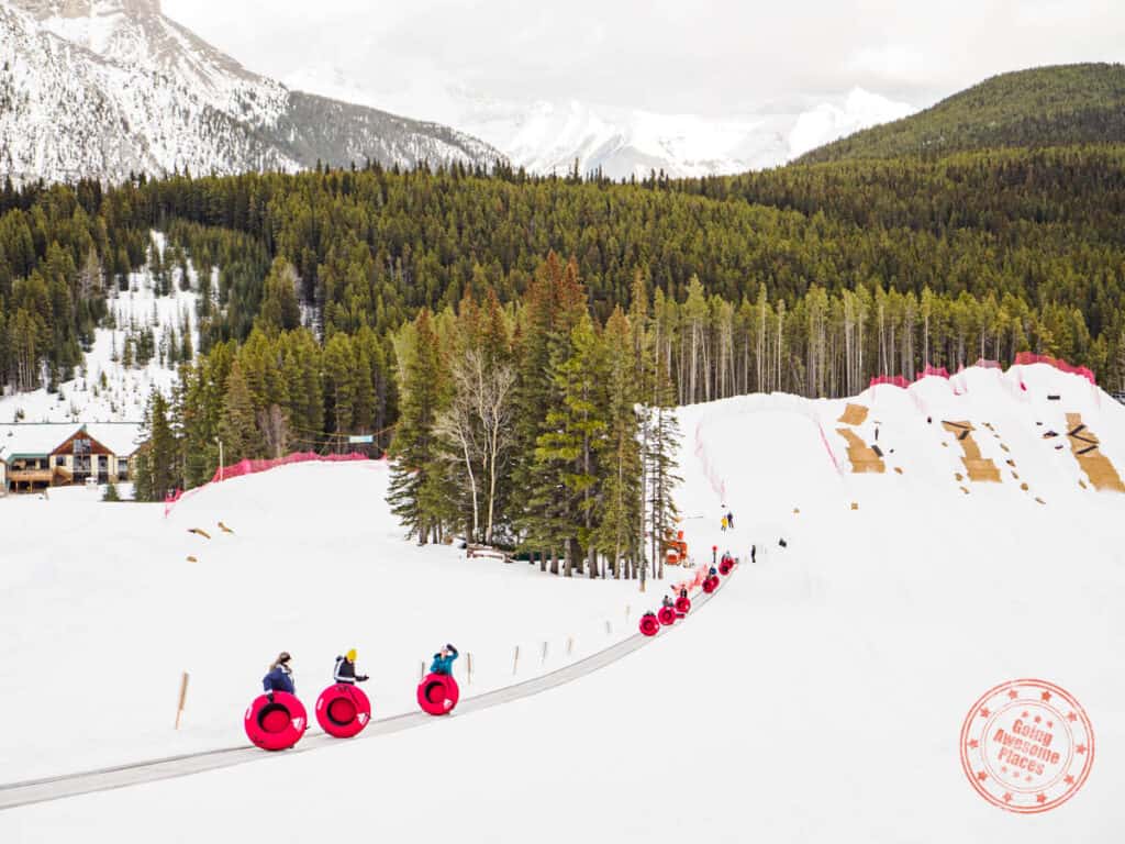mount norquay banff magic carpet for tubing