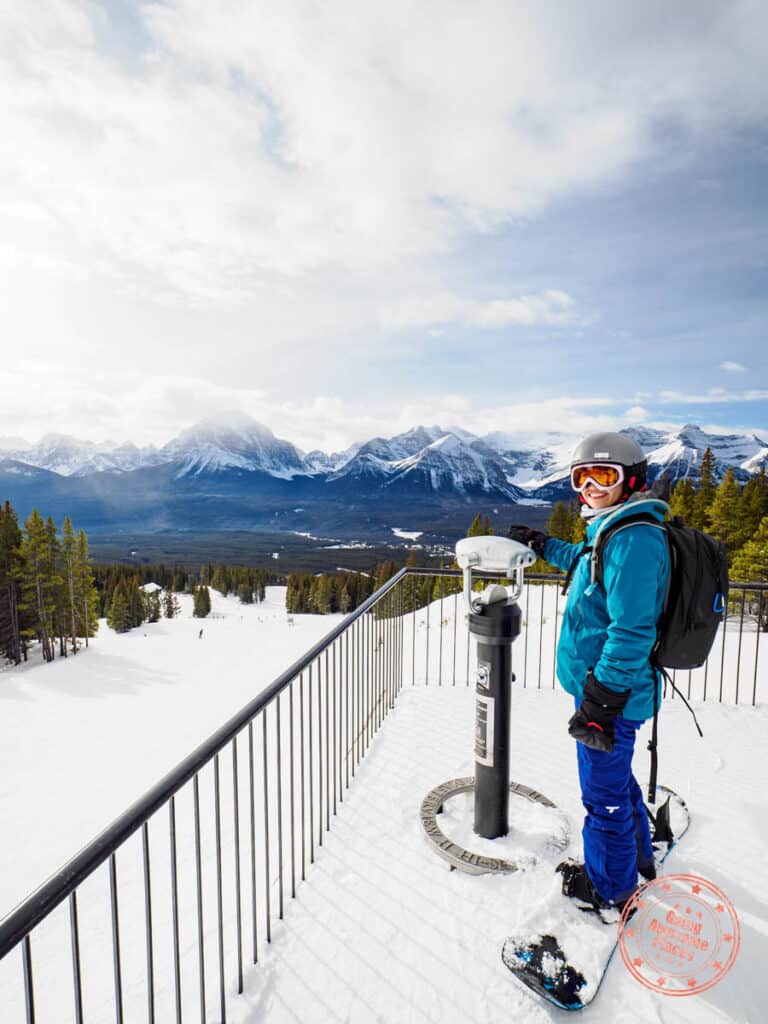 mountain views at skibig3 lake louise ski resort