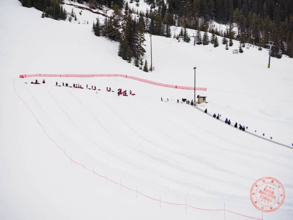 mount norquay tubing lanes