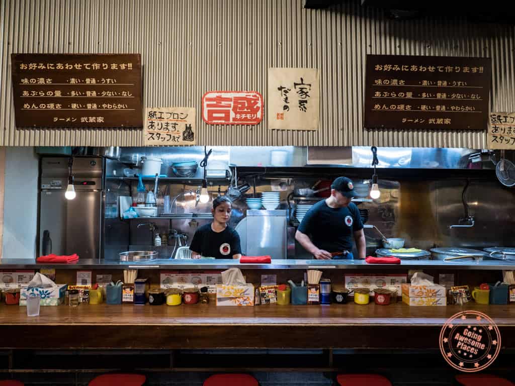 musashiya kichijoji ramen counter