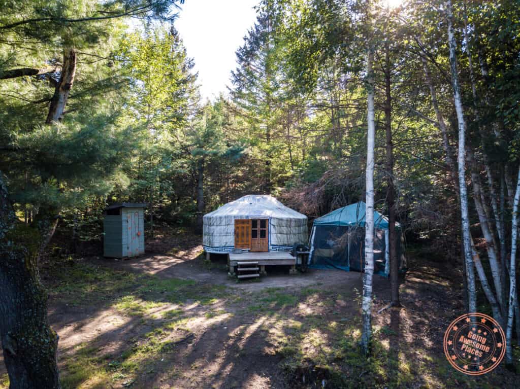 nature's harmony mongolian yurt elevated view