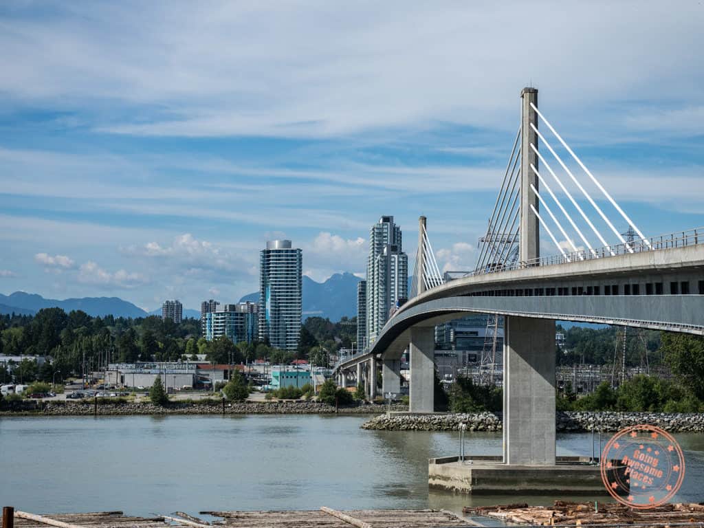 north arm fraser river canada line bridge