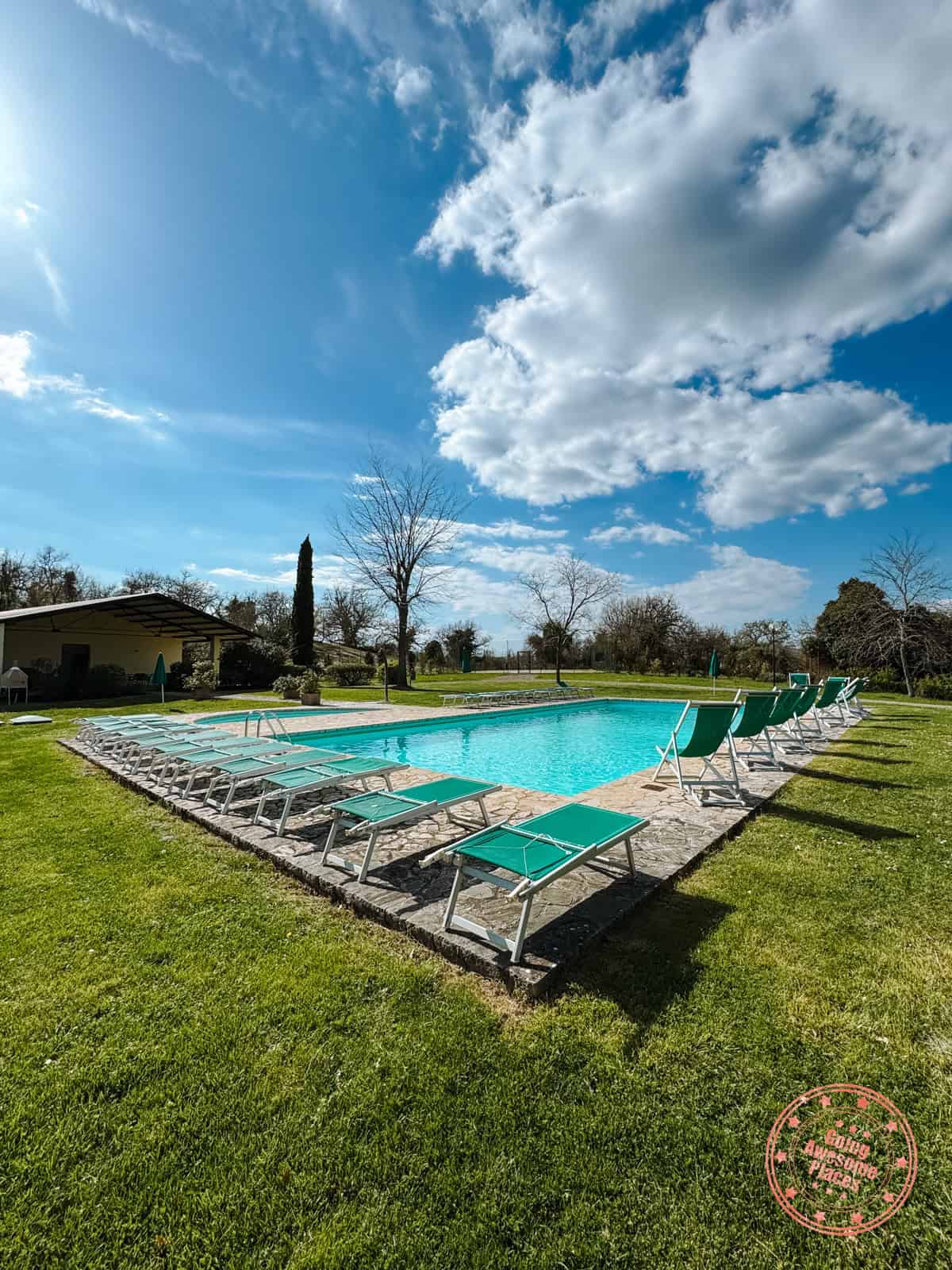 l'oliveta at montebuoni villa pool and loungers