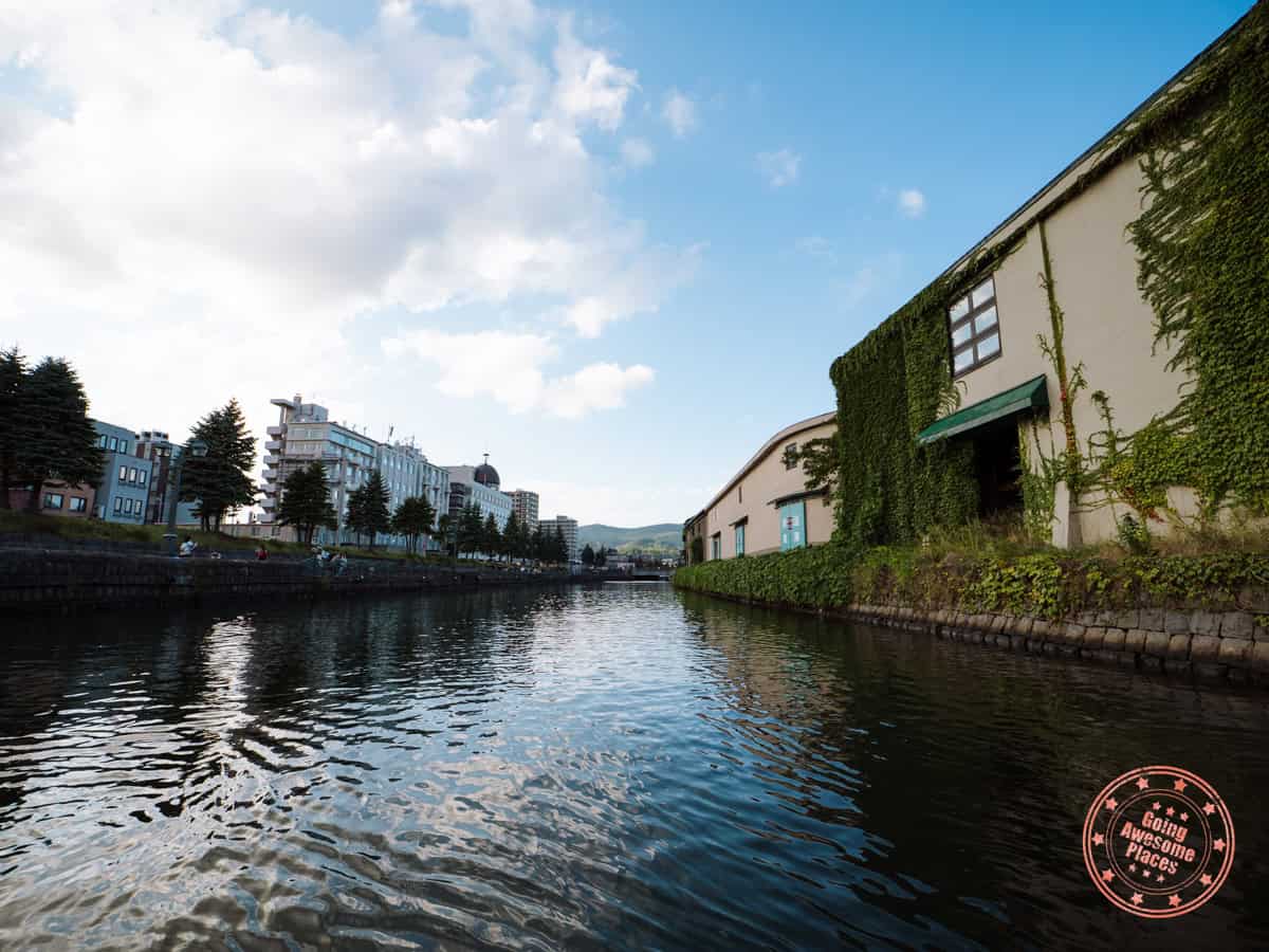 floating down the beautiful otaru canal