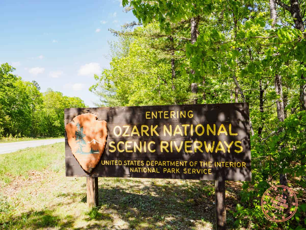 ozark national scenic riverways nps sign