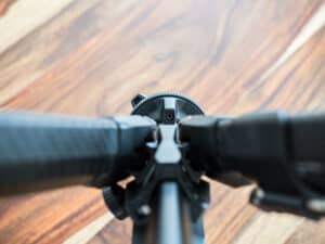 peak design travel tripod closeup of fins