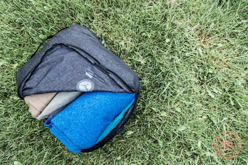 peak design large packing cube on grass outdoors