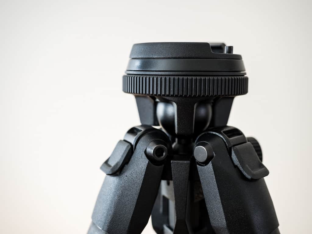 pd travel tripod ball head upclose