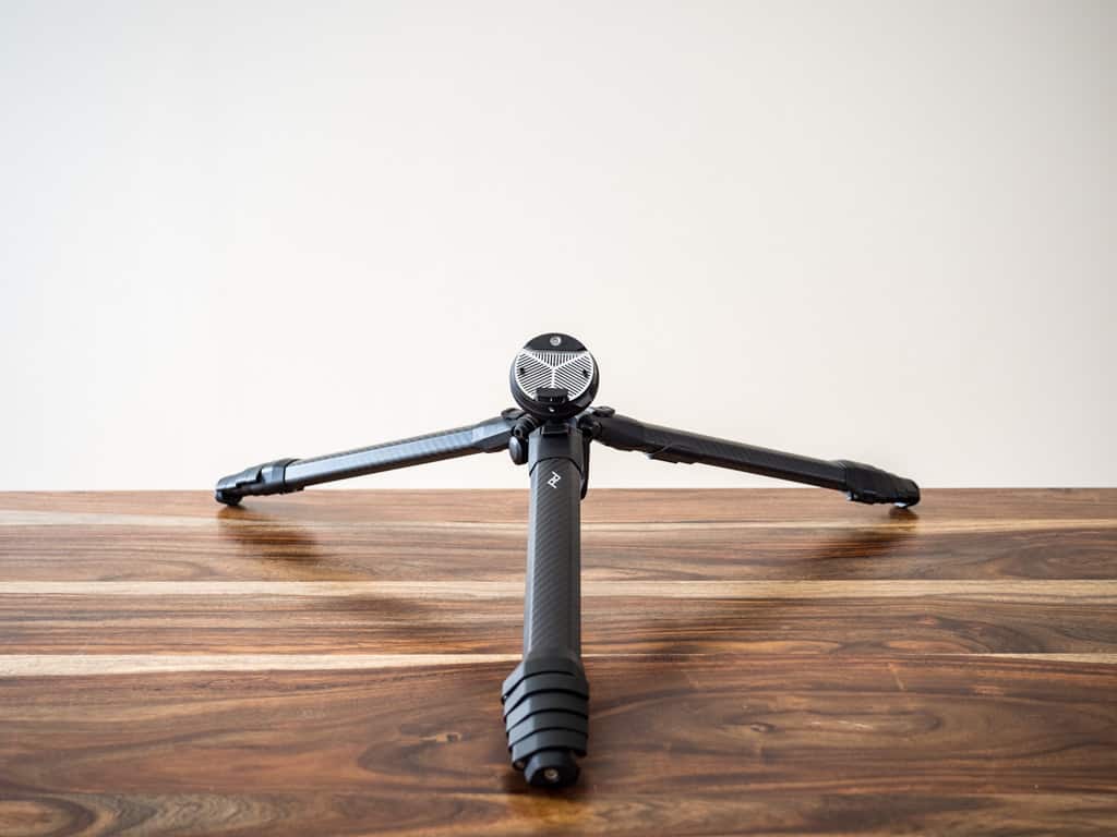 peak design travel tripod low to the ground