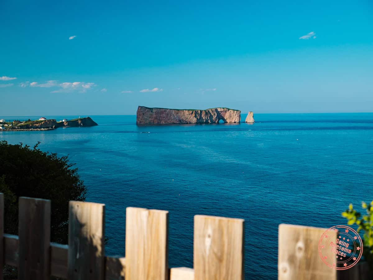 perce rock from hotel la cote surprise