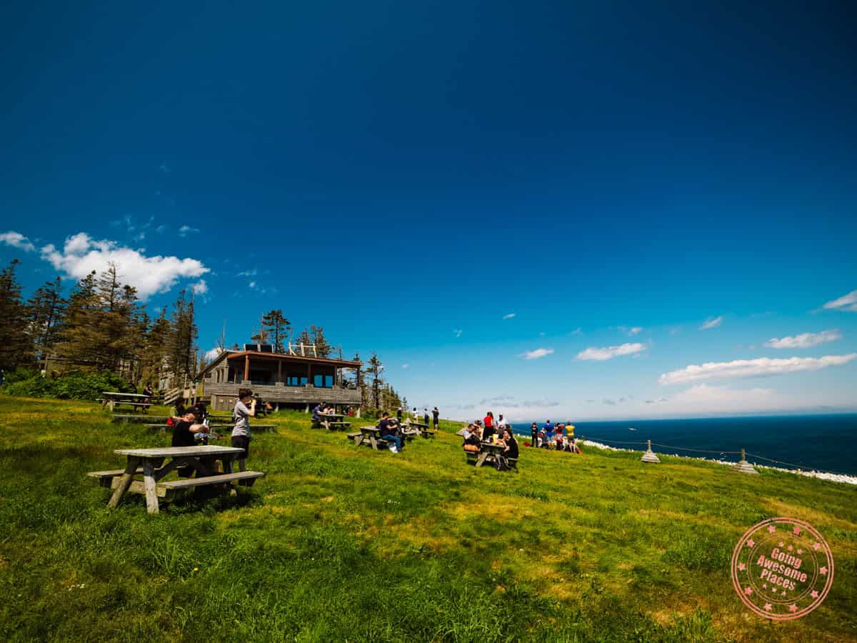 picnic area at the end of the colonies trail