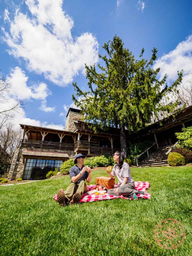 picnic lunch at the swag in north carolina
