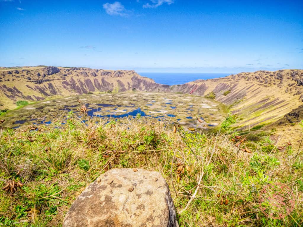 pleidas constellation represented on mirador rano kau rock