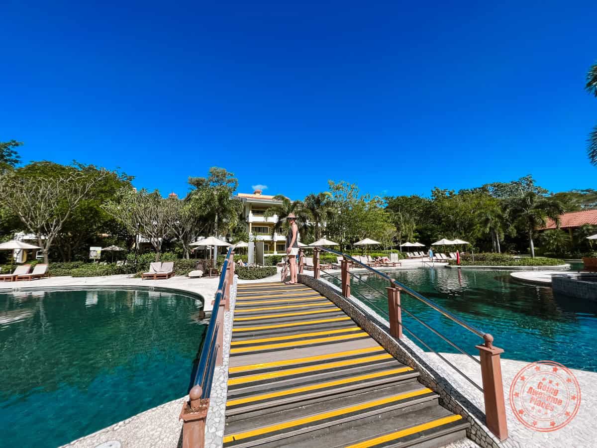 pool and bridge at westin reserva conchal