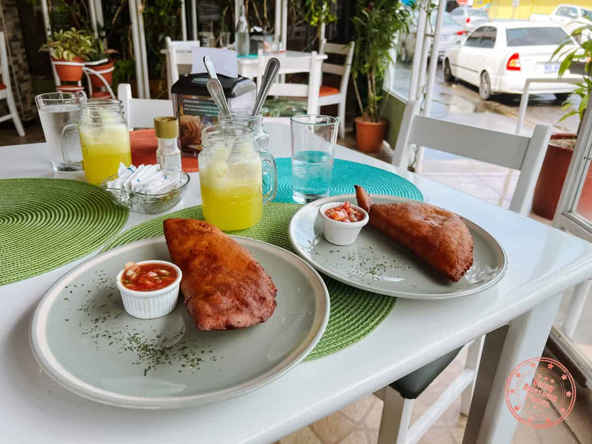 rain forest cafe empanadas lunch in la fortuna