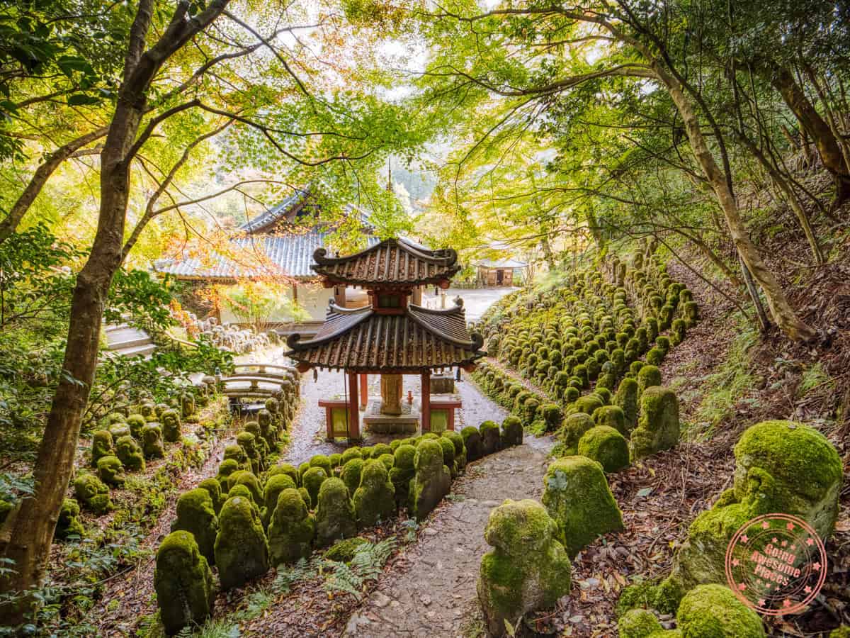 picturesque rear of otagi nenbutsuji temple