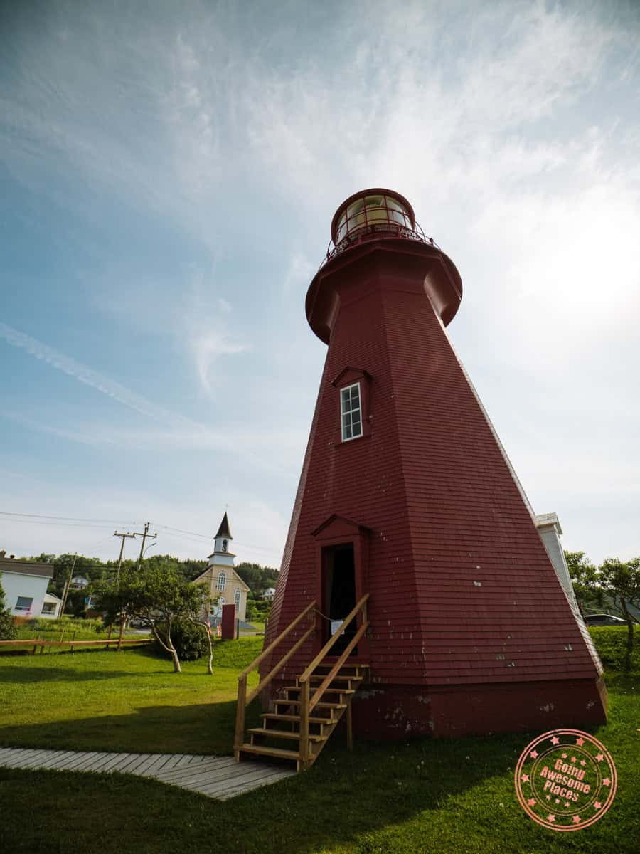 red la martre lighthouse in gaspesie