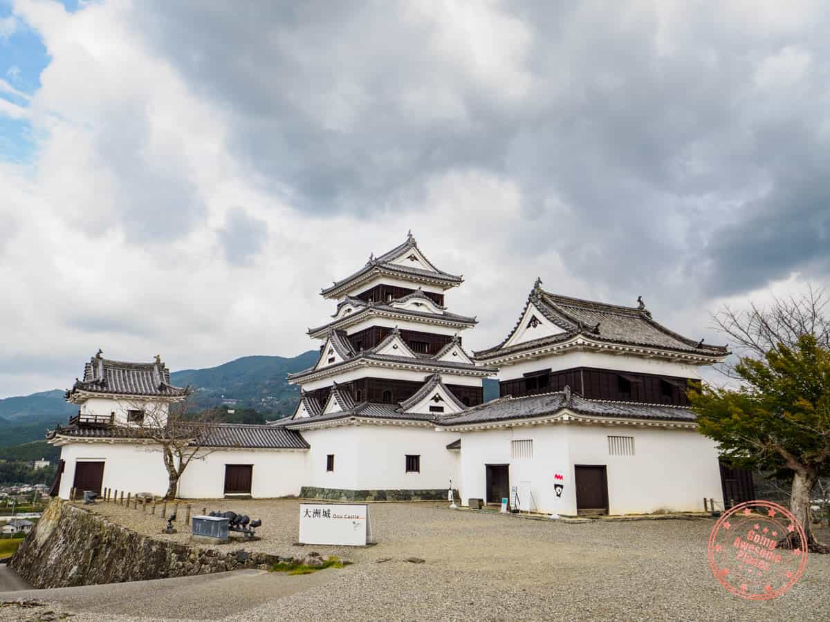 restored and rebuilt ozu castle