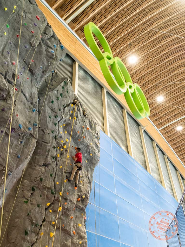 richmond olympic oval climbing wall
