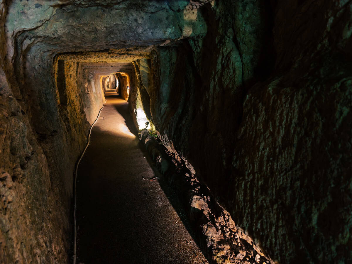 the ryugenji mabu tunnel at the iwami ginzan silver mine