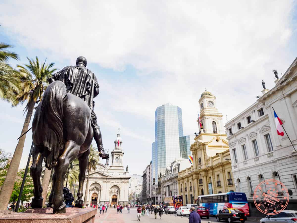 santiago plaza de armas in chile