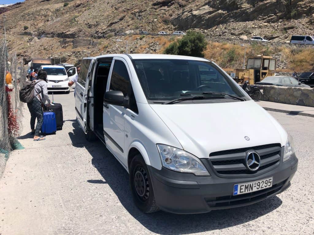 santorini shuttle service