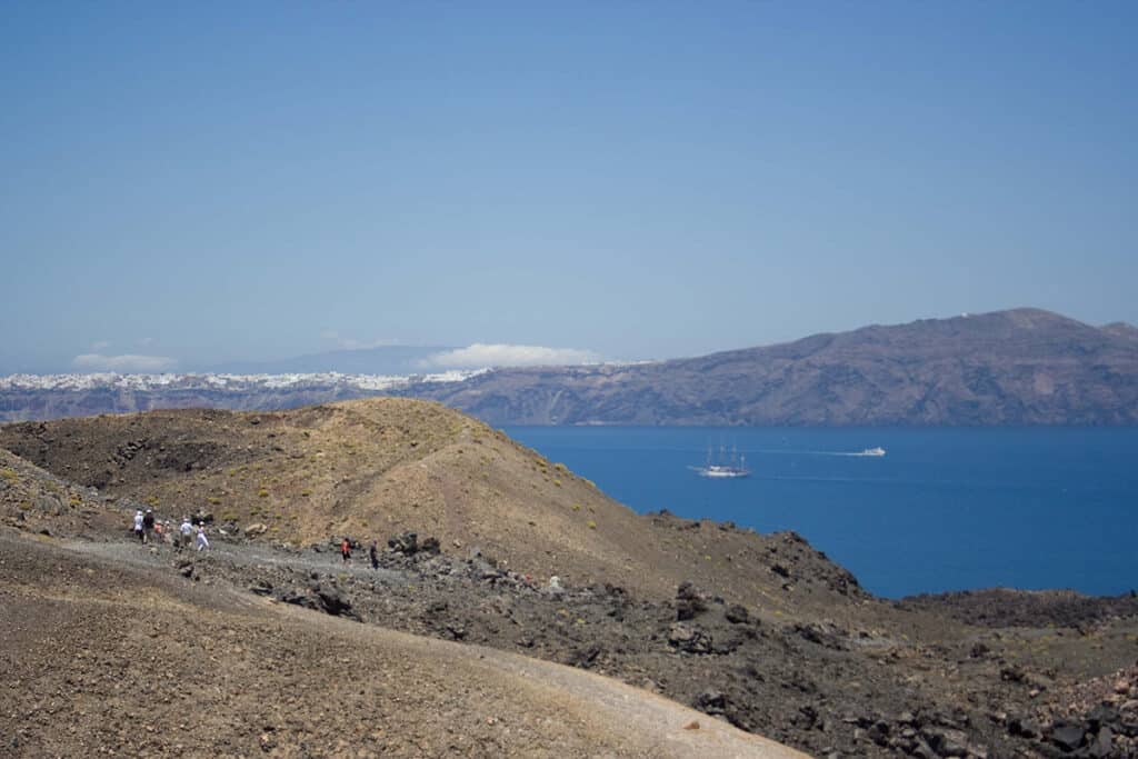 is santorini worth it hiking the volcano in excursion