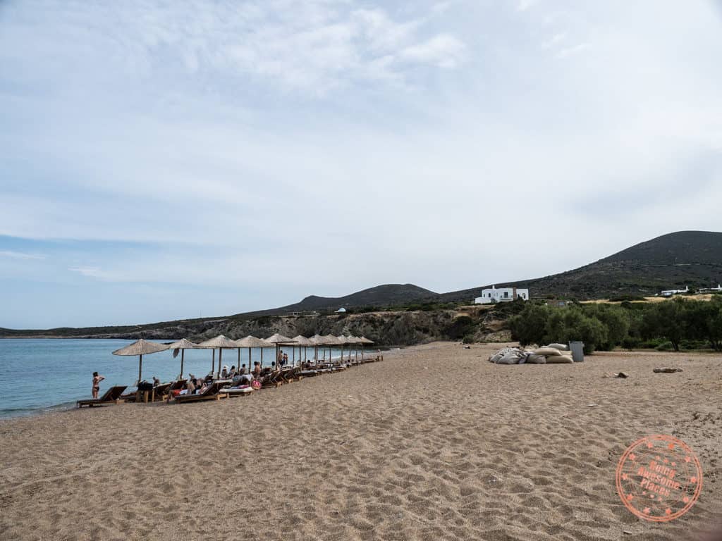 soros beach antiparos greece