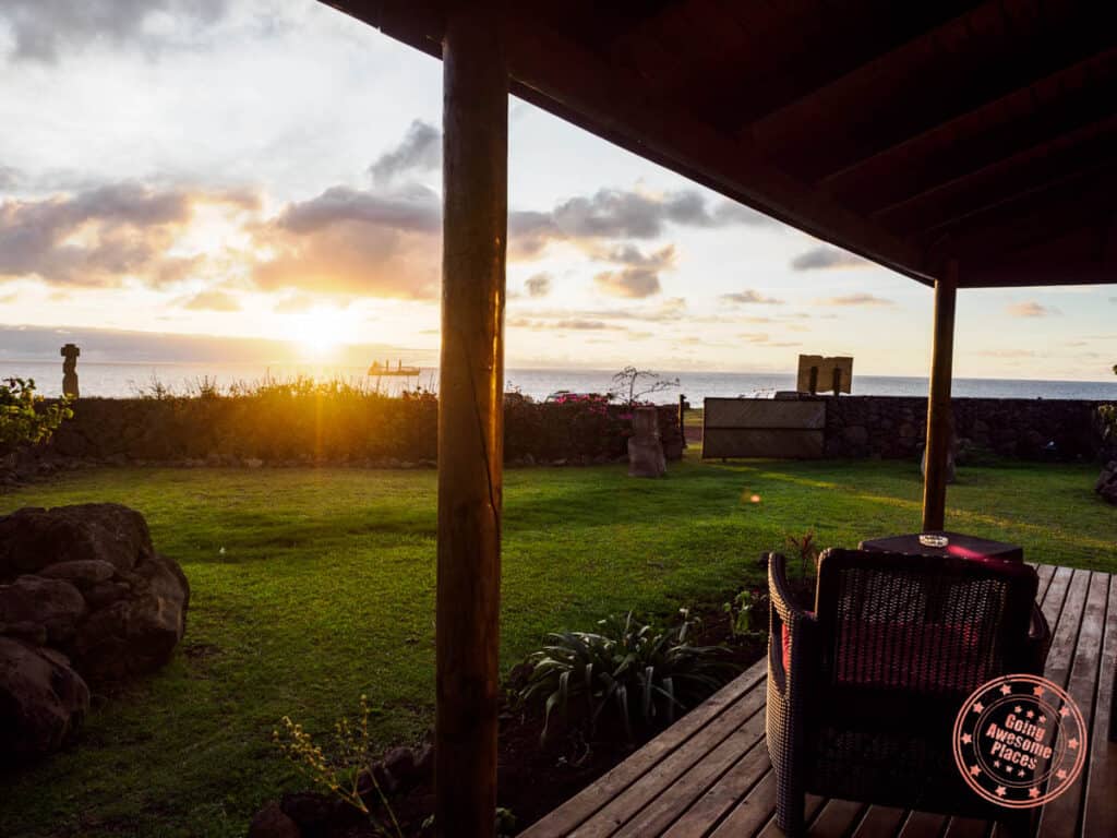 takarua lodge tahai sunset view