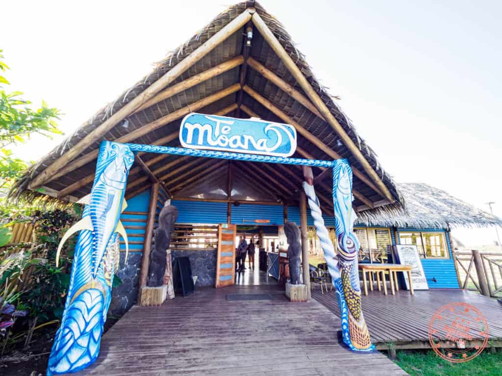 te moana restaurant entrance in easter island itinerary