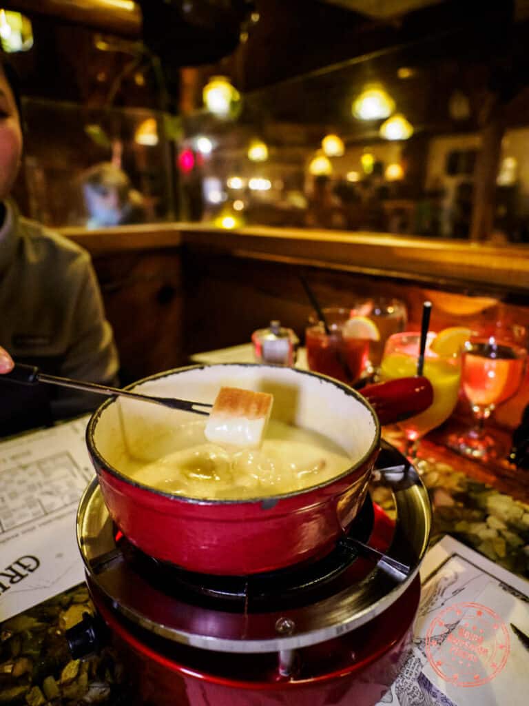 the grizzly house swiss fondue in banff