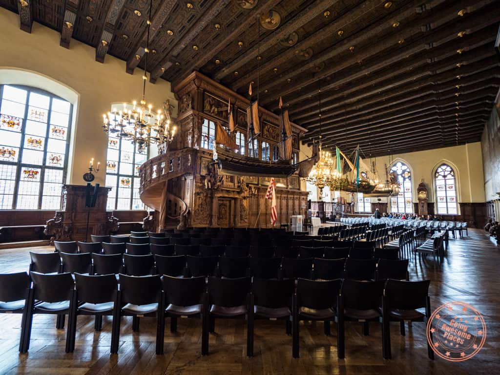 town hall upper hall historic site in bremen
