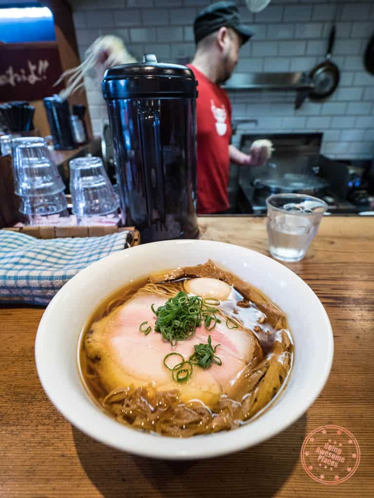 toybox shoyu ramen with pure chicken soup base