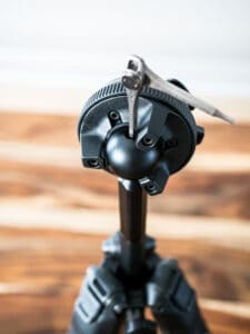 how to remove the ball head of the peak design travel tripod in carbon fiber