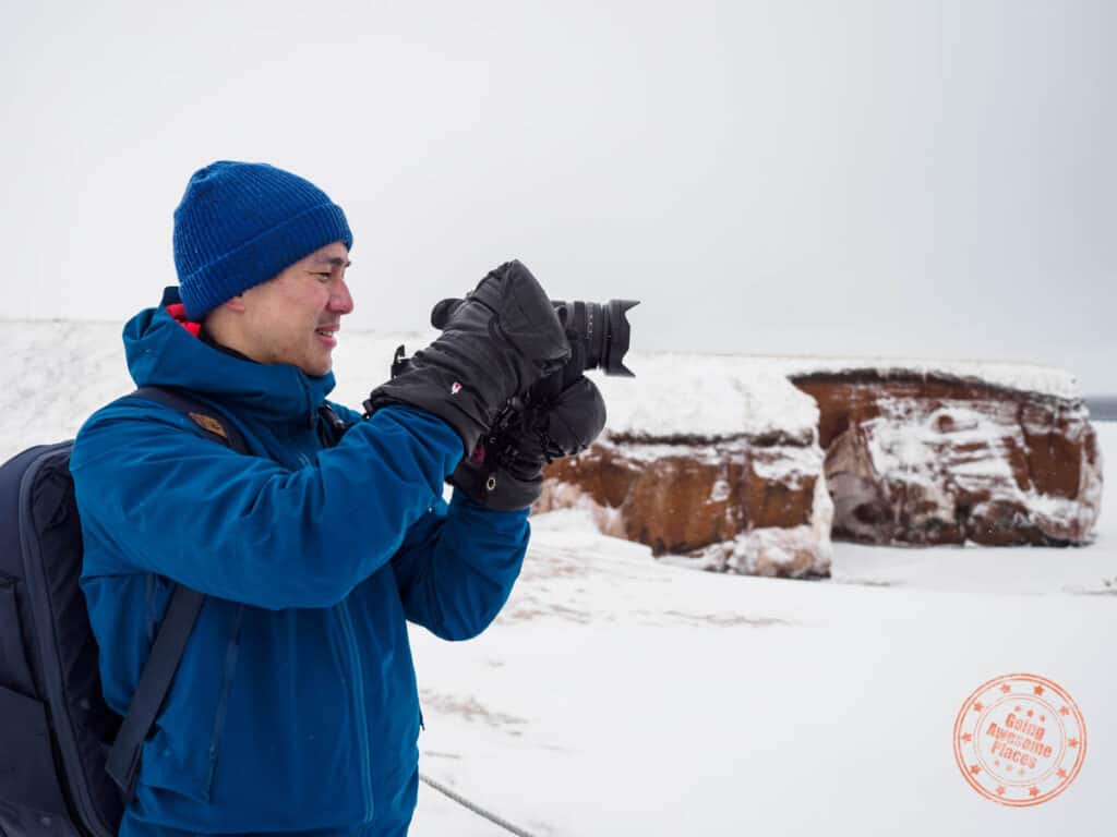 using the heat company gloves photography cold weather