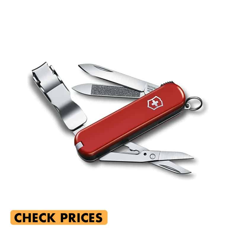 victorinox swiss army knife with nail clippers for travelers