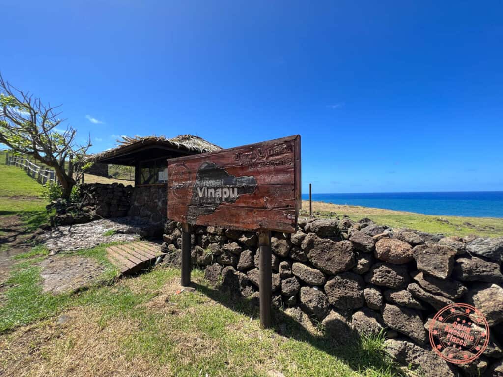 vinapu entrance booth on easter island