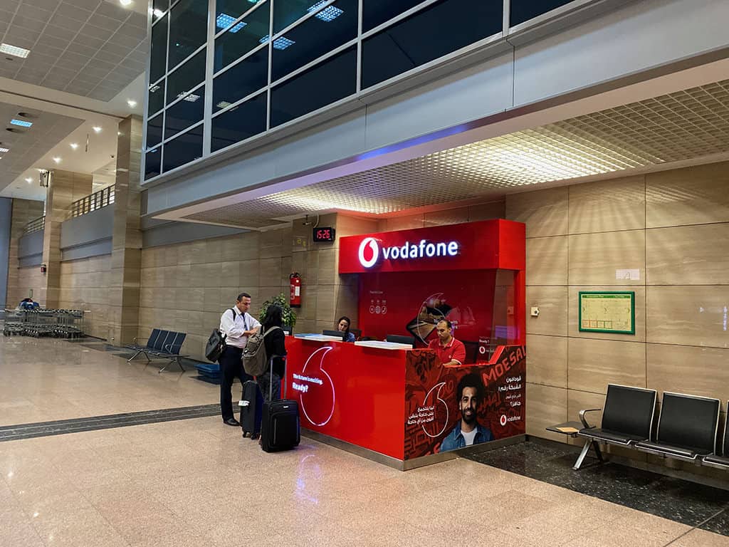 vodafone cairo airport counter