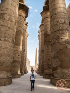 walking hypostyles hall karnak temple