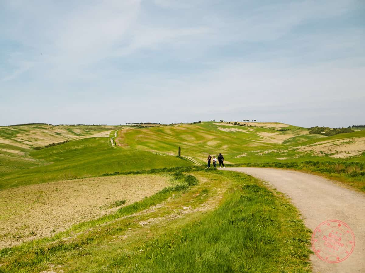 walking path at cipressi di san quirico