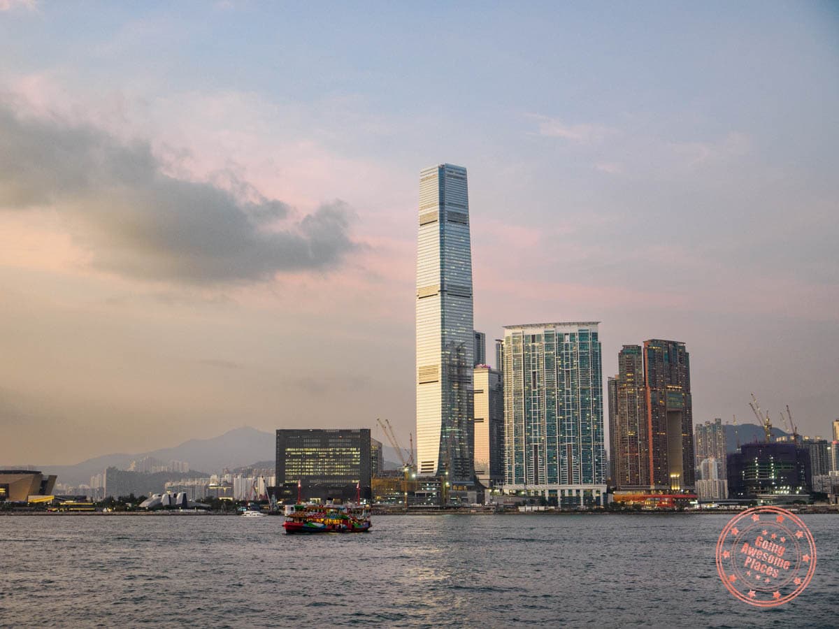 west kowloon cultural district view from the harbour