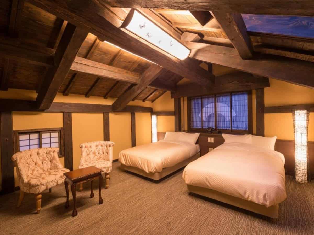 standard bedroom at yamabiko ryokan